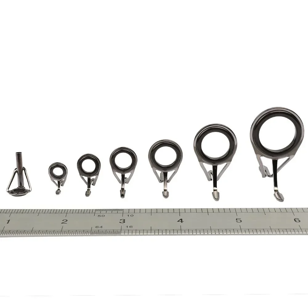 7 stks/set Visgerei Roestvrij  - Fishing Rod Guide Replacement recensie en prijs
